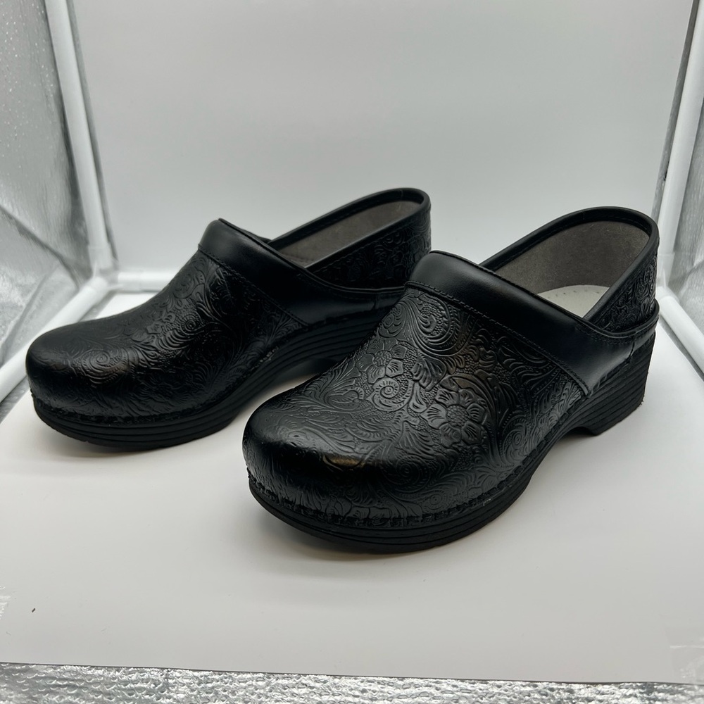 Dansko Black Mules Comfortable Slip-On Clogs size 36